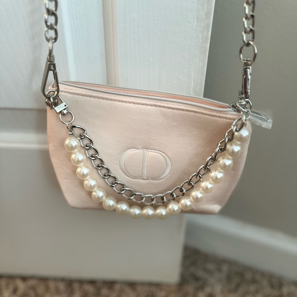 Dior Elegant Pink Cosmetic Pouch/Chain Bag
